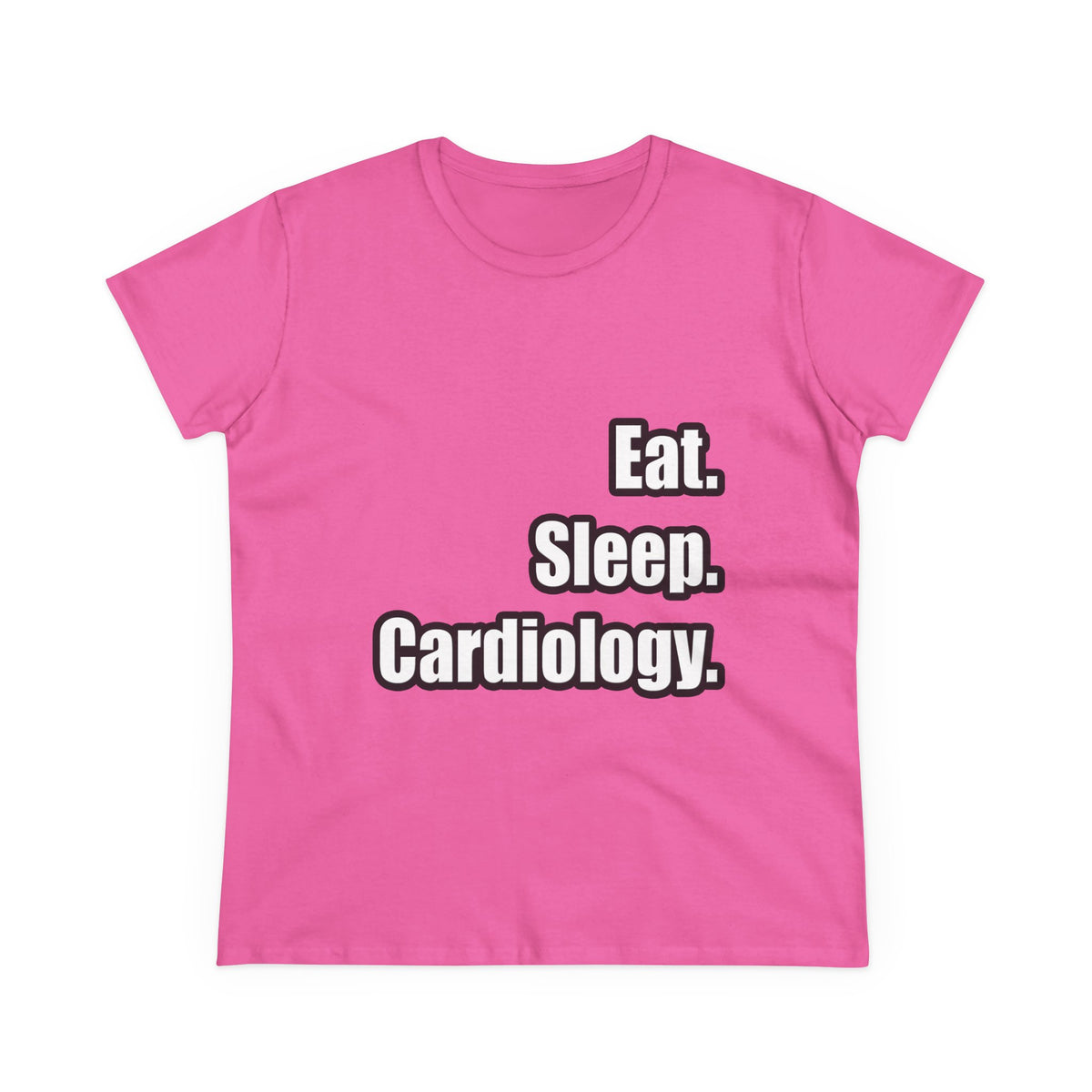 Eat. Sleep. Cardiology - Women's Midweight Cotton Tee