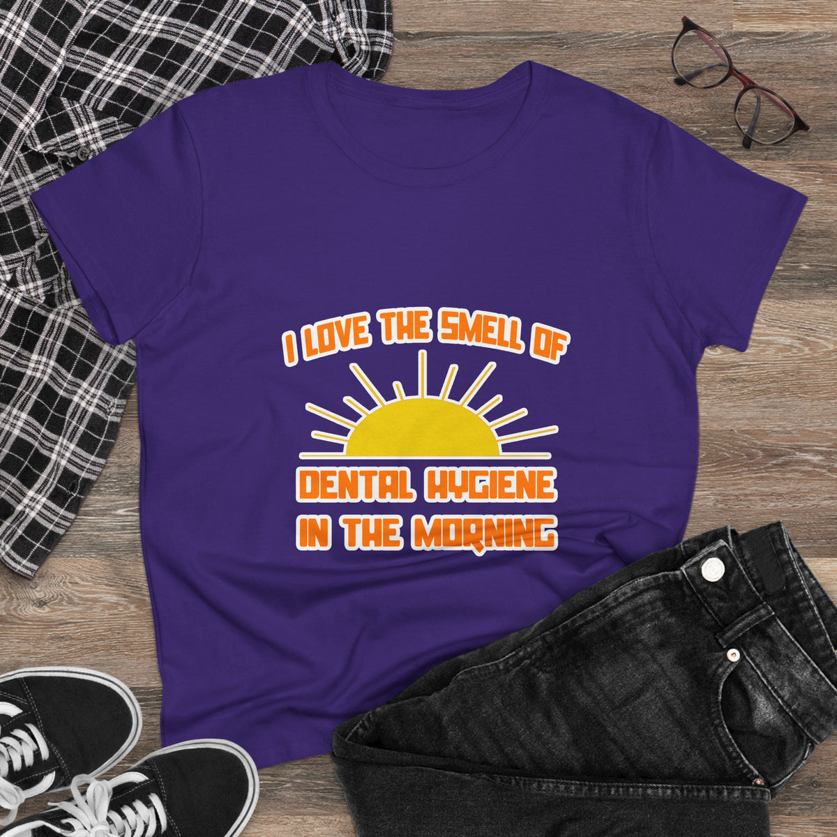 Smell of Dental Hygiene in the Morning - Women's Midweight Cotton Tee