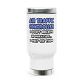 Miracles and Air Traffic Controllers - Stainless Steel Travel Mug with Handle, 14oz