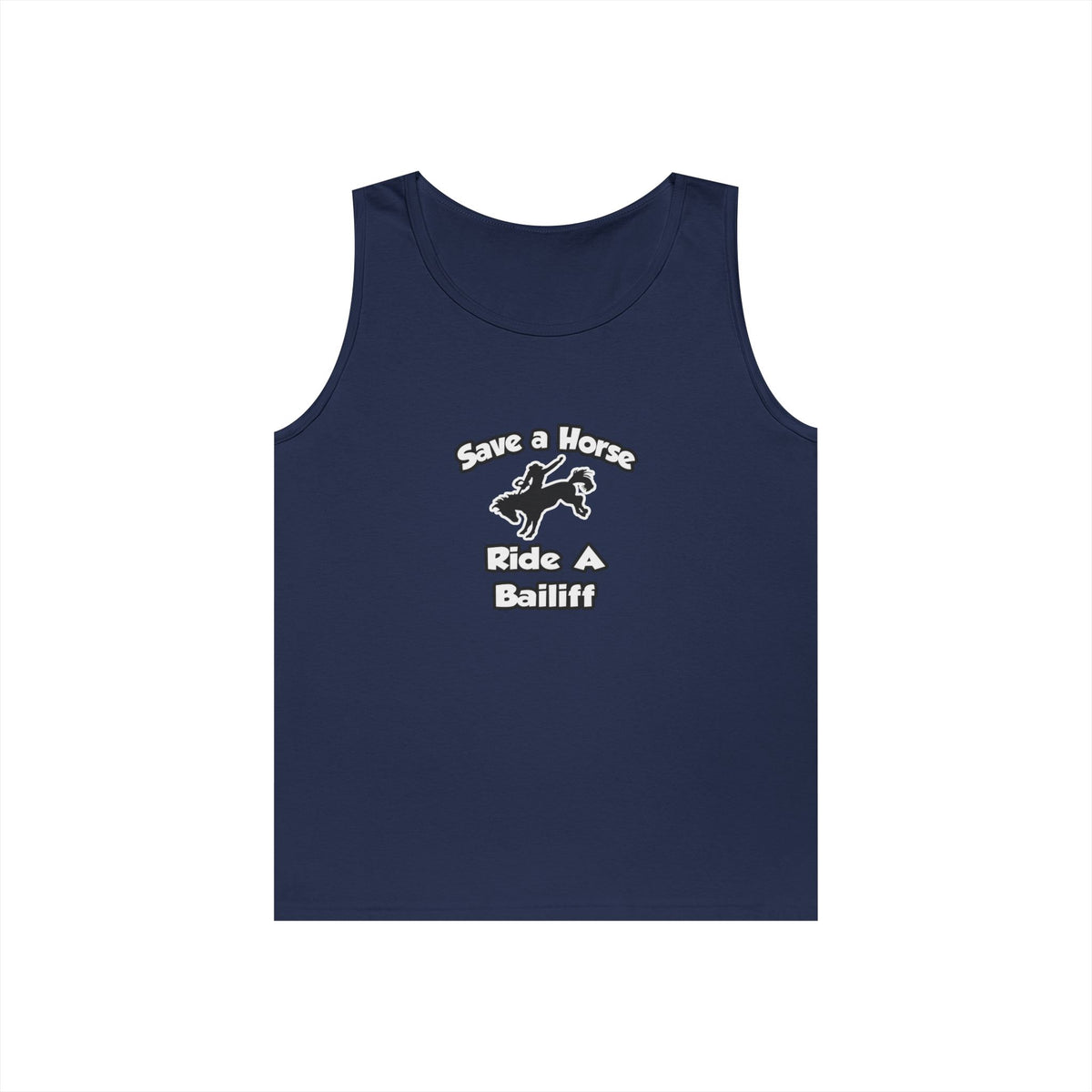 Save a Horse, Ride a Bailiff - Unisex Heavy Cotton Tank Top