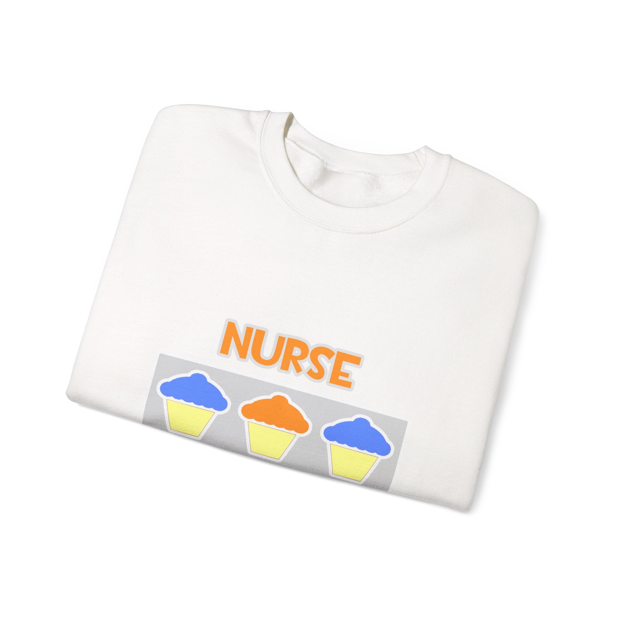 Nurse ... Will Work For Cupcakes - Unisex Heavy Blend™ Crewneck Sweatshirt