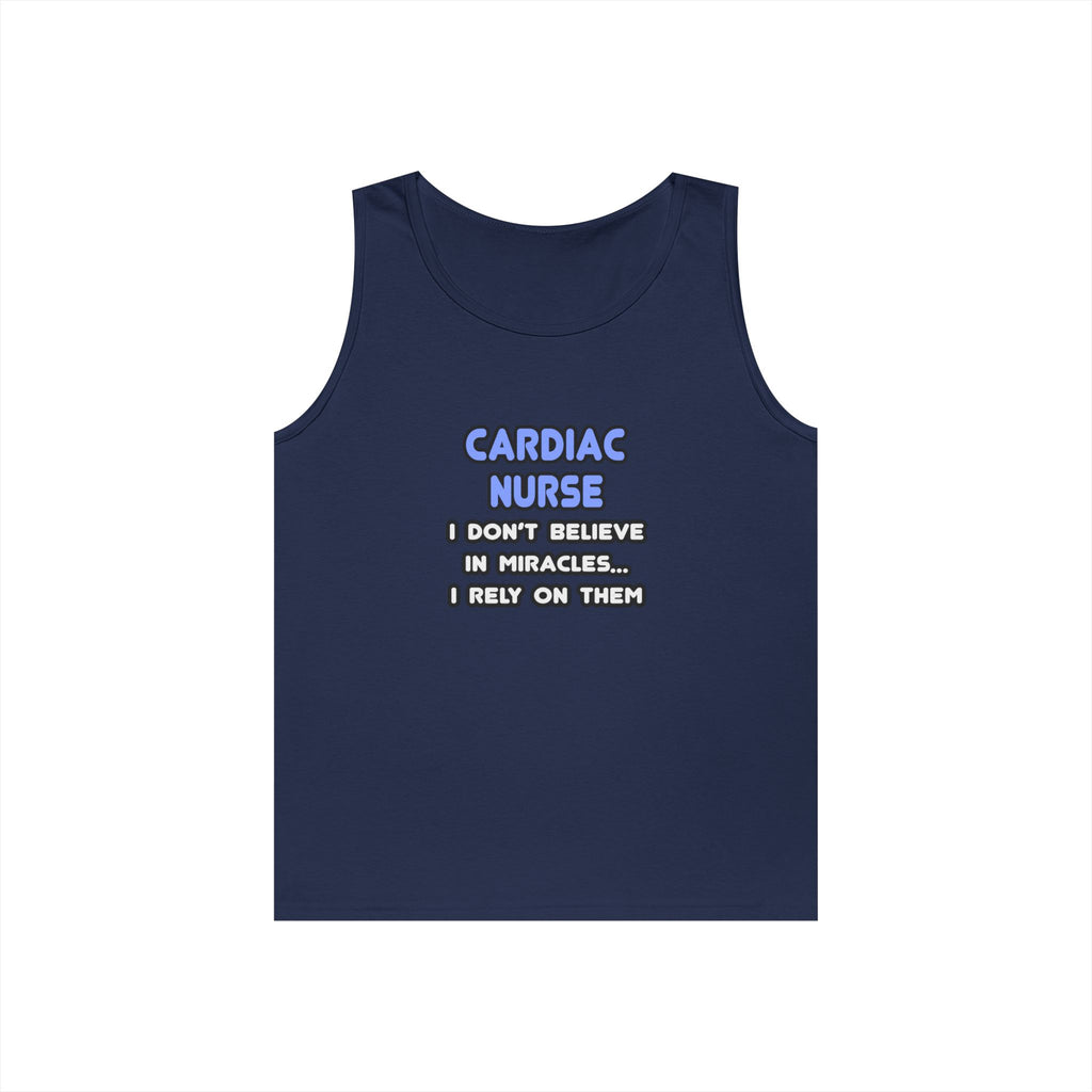Miracles and Cardiac Nurses - Unisex Heavy Cotton Tank Top