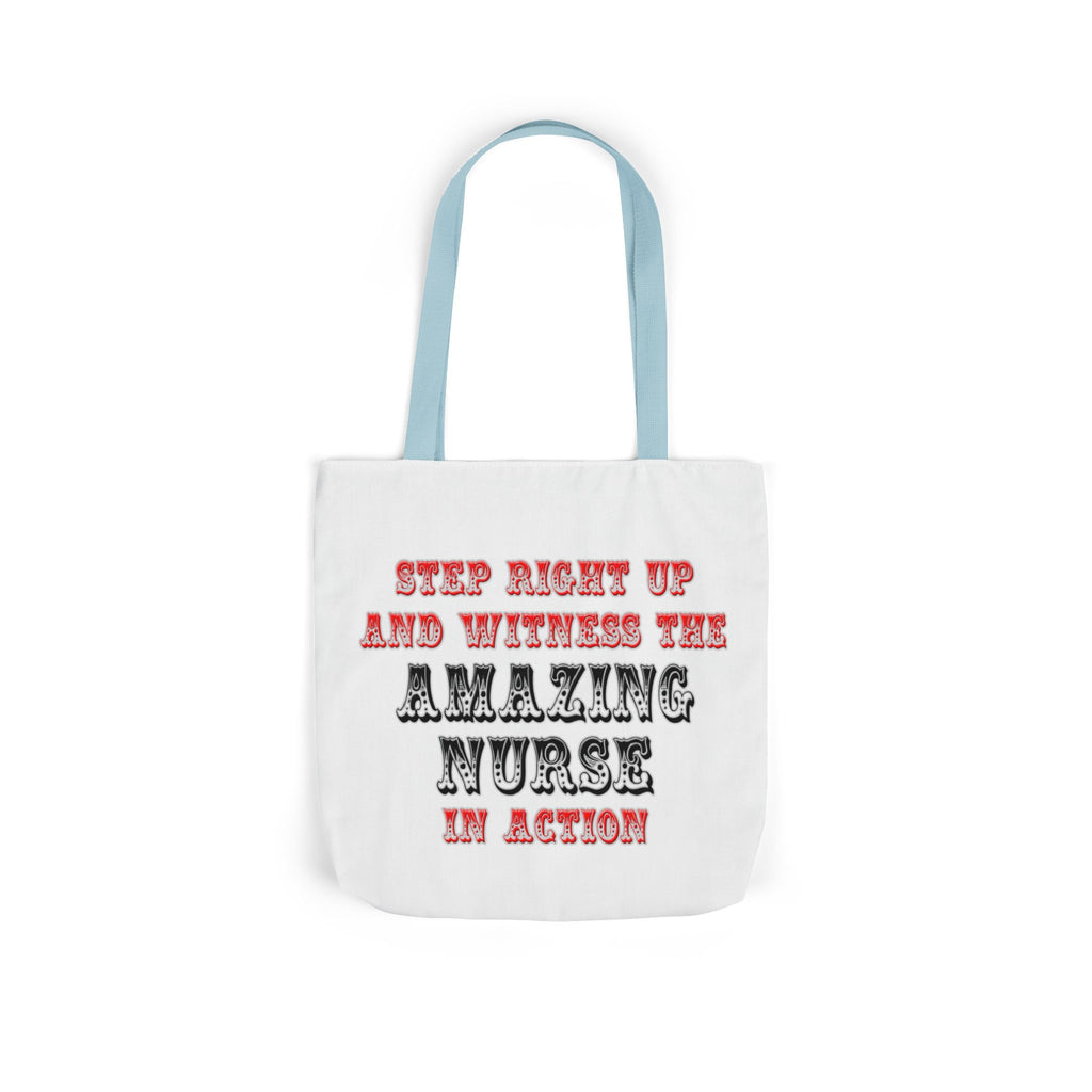 Amazing Nurse In Action - Canvas Tote Bag, 5-Color Straps