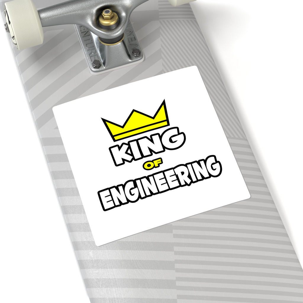 King of Engineering - Square Stickers