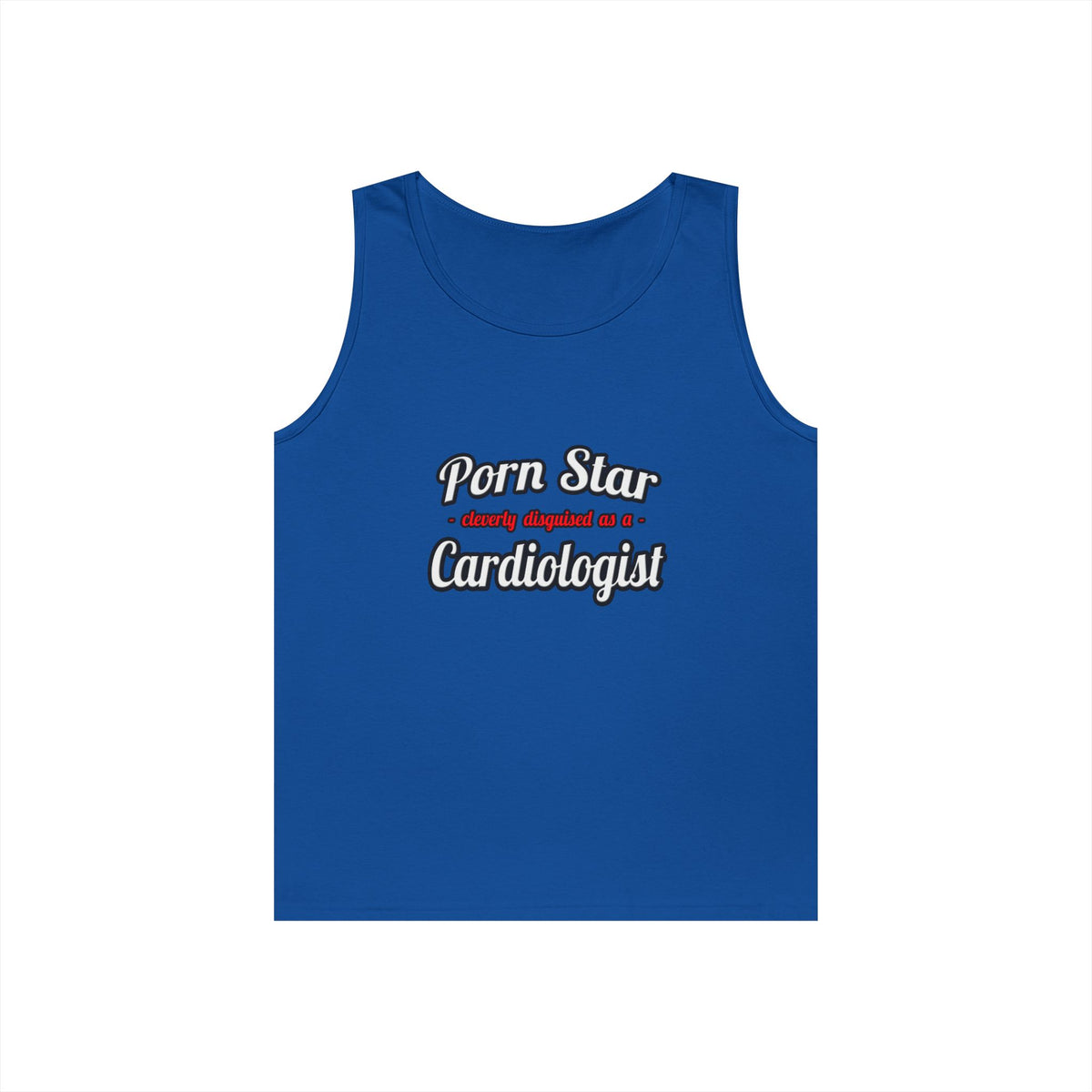 Porn Star...Cardiologist (2) - Unisex Heavy Cotton Tank Top