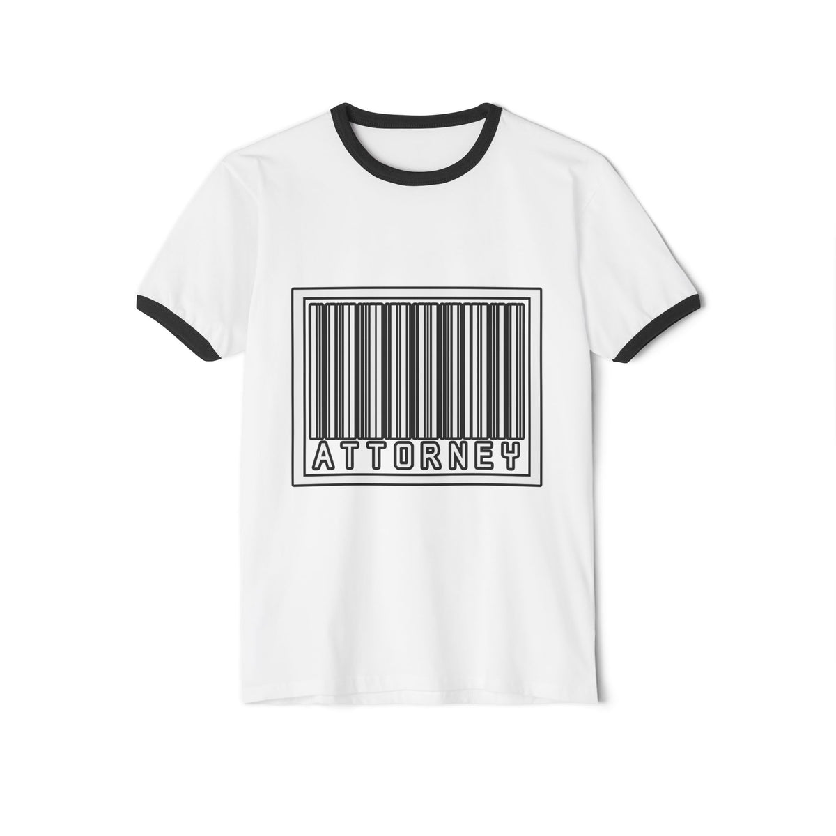 Barcode Attorney - Unisex Cotton Ringer T-Shirt