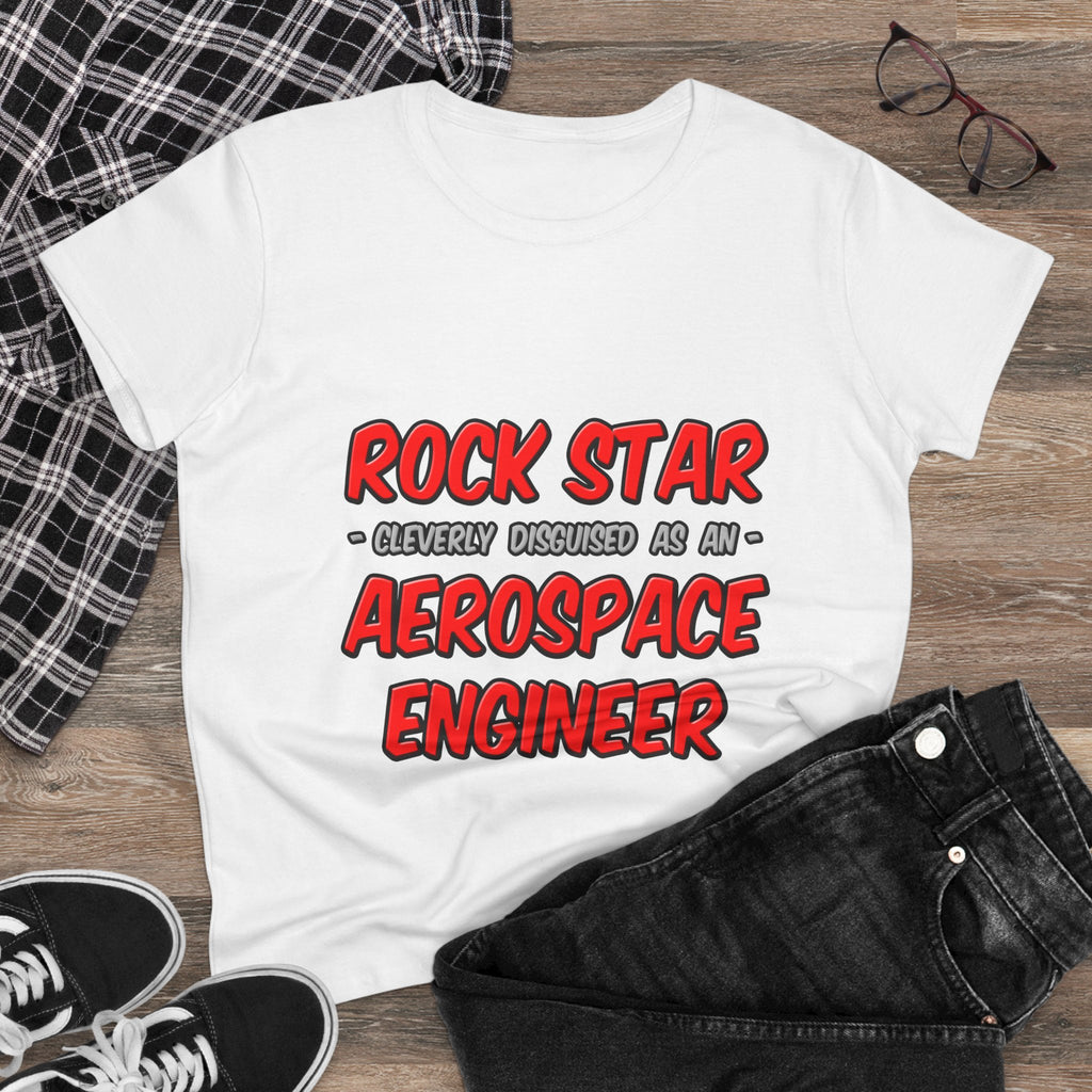 Rock Star...Aerospace Engineer - Women's Midweight Cotton Tee