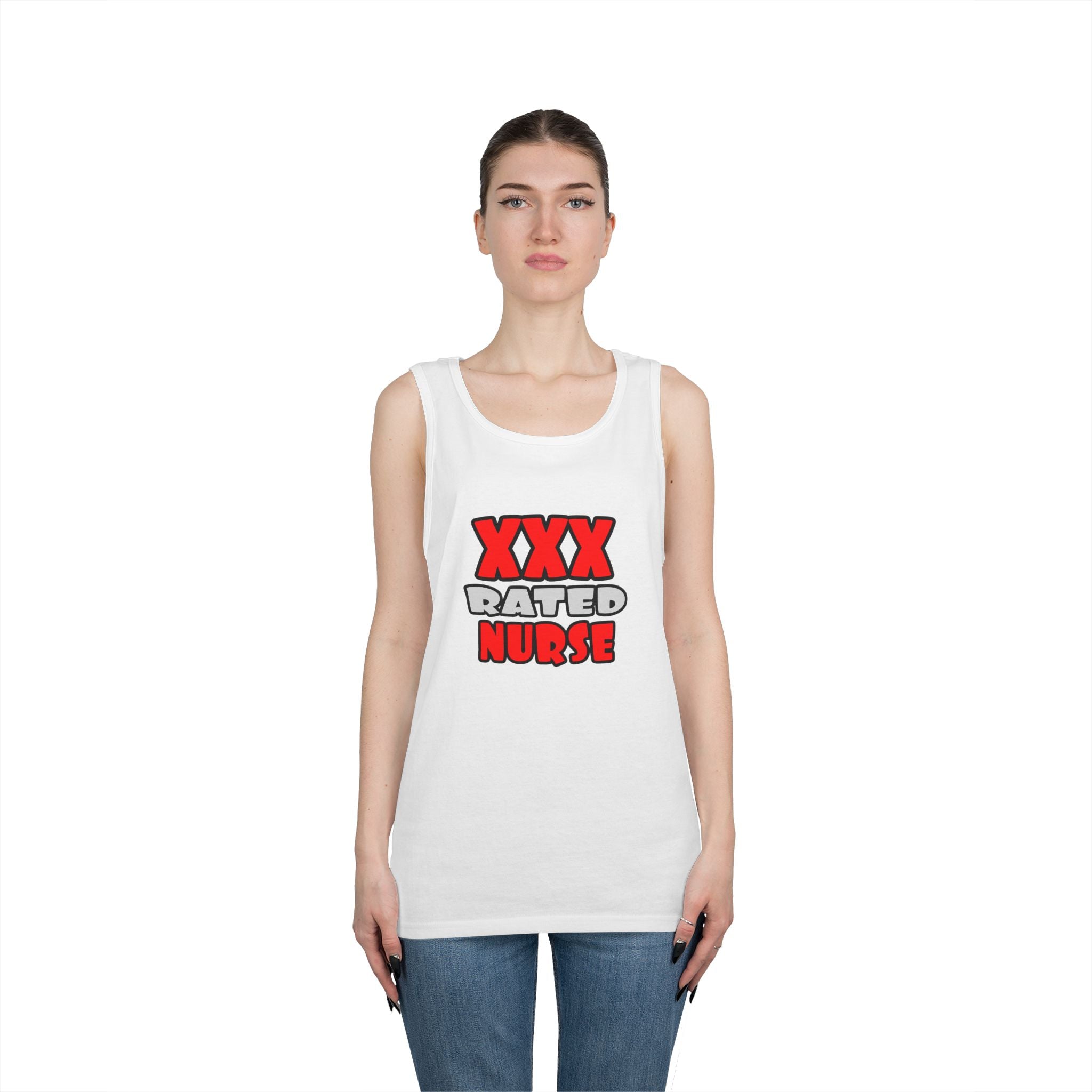 XXX Rated Nurse - Unisex Heavy Cotton Tank Top