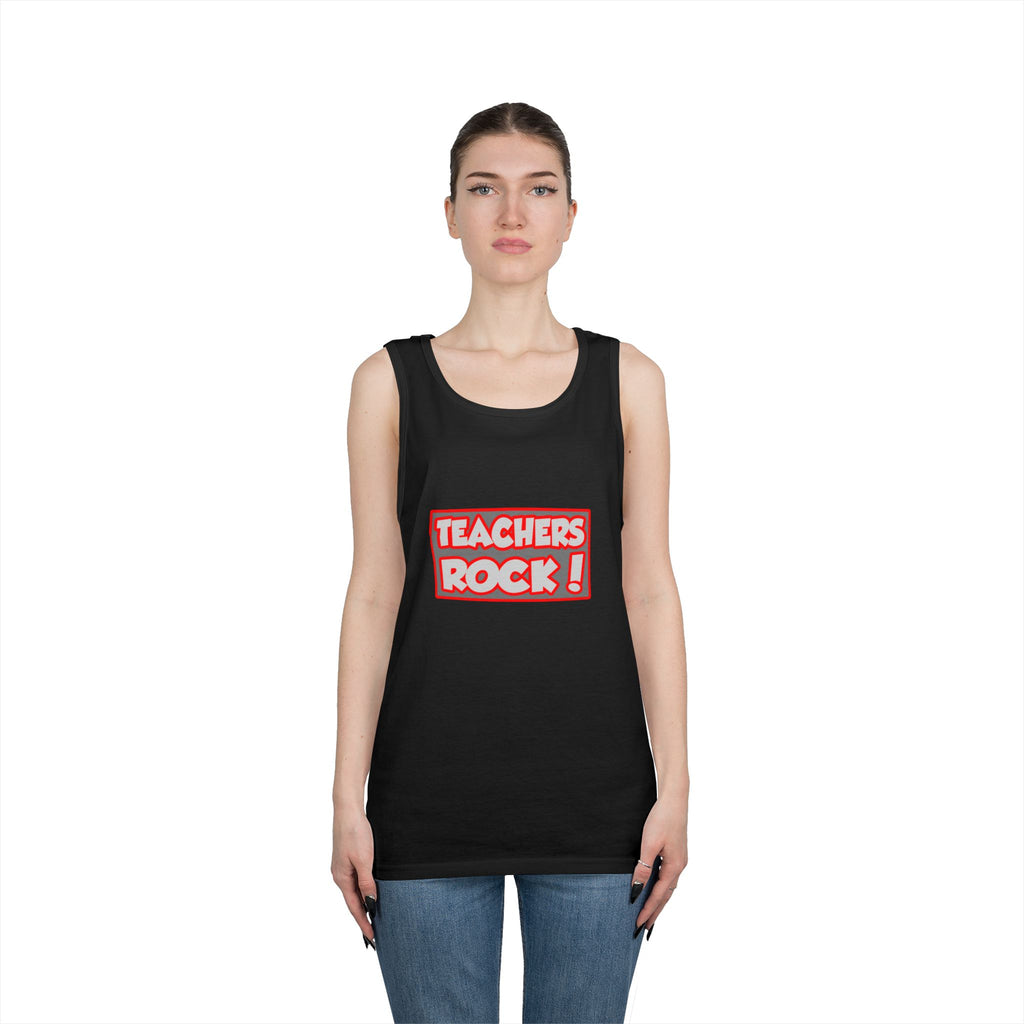 Teachers Rock! - Unisex Heavy Cotton Tank Top