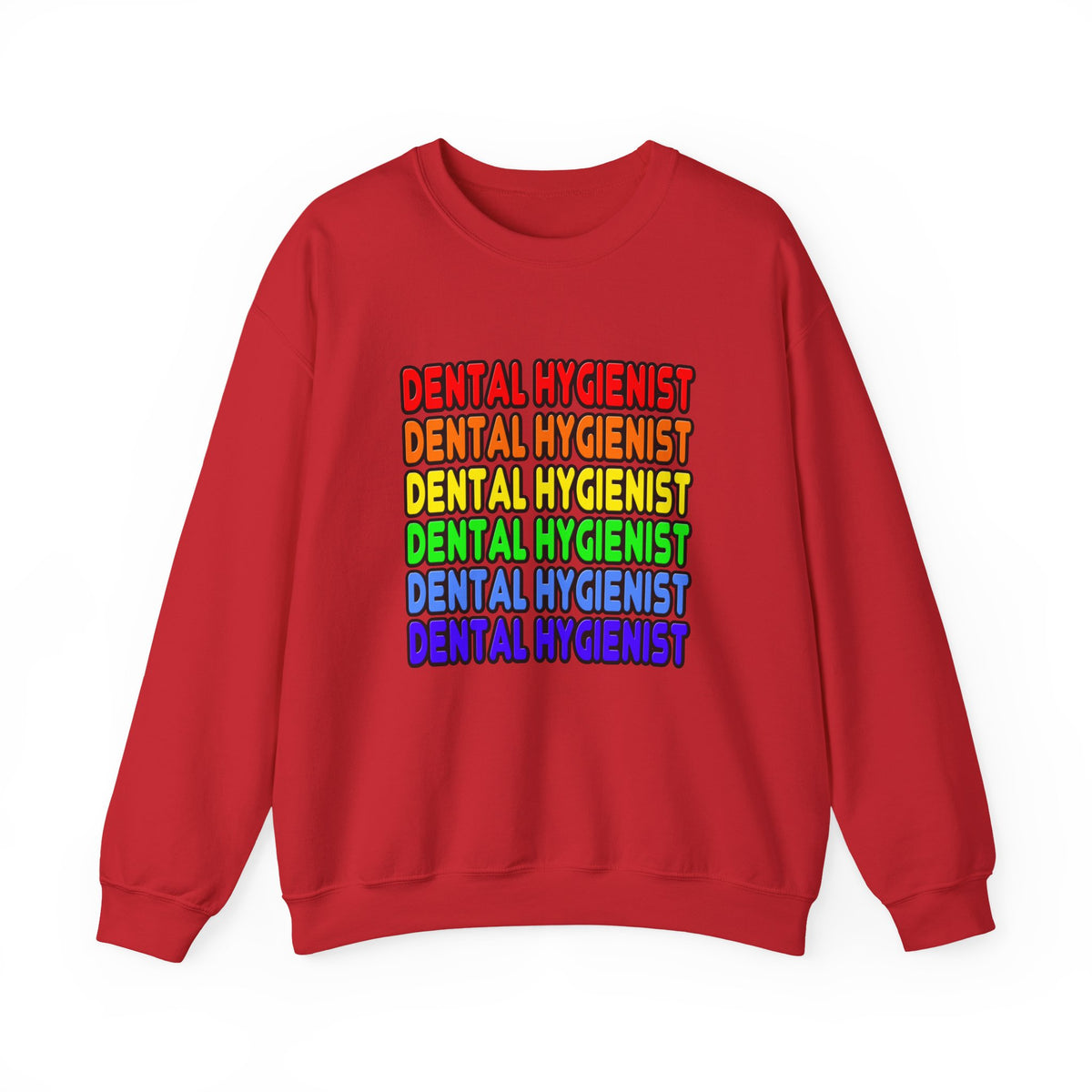 Rainbow Dental Hygienist - Unisex Heavy Blend™ Crewneck Sweatshirt