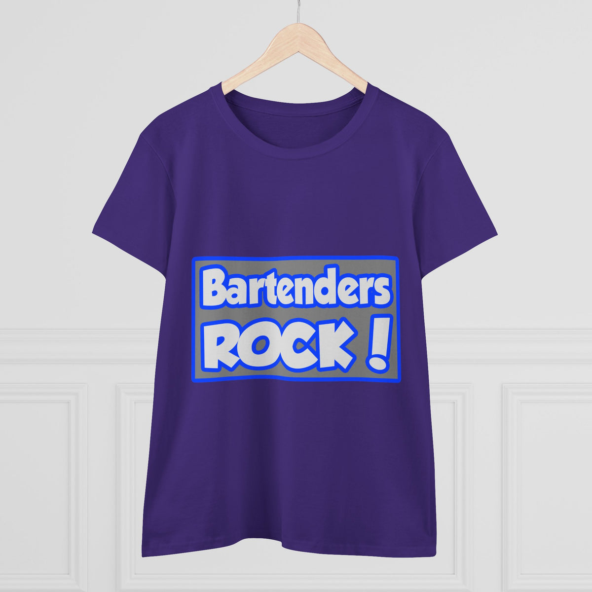 Bartenders Rock! - Women's Midweight Cotton Tee