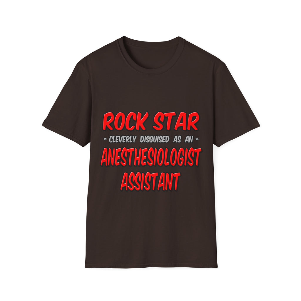 Rock Star .. Anesthesiologist Assistant - Unisex Softstyle T-Shirt