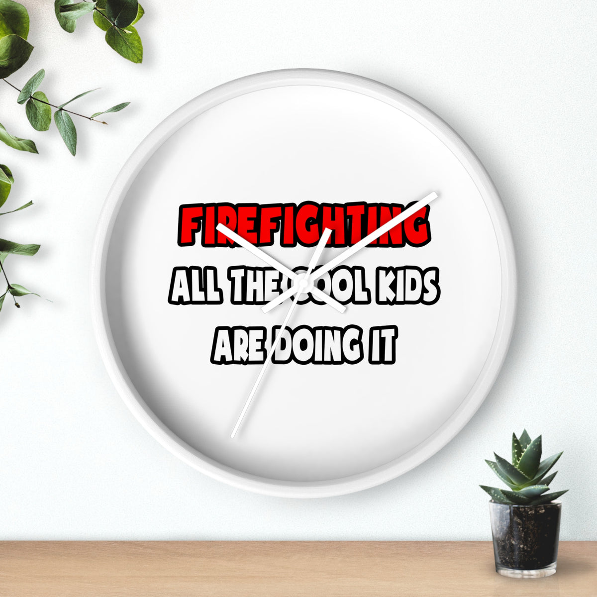 Funny Firefighter Shirts and Gifts - Wall Clock