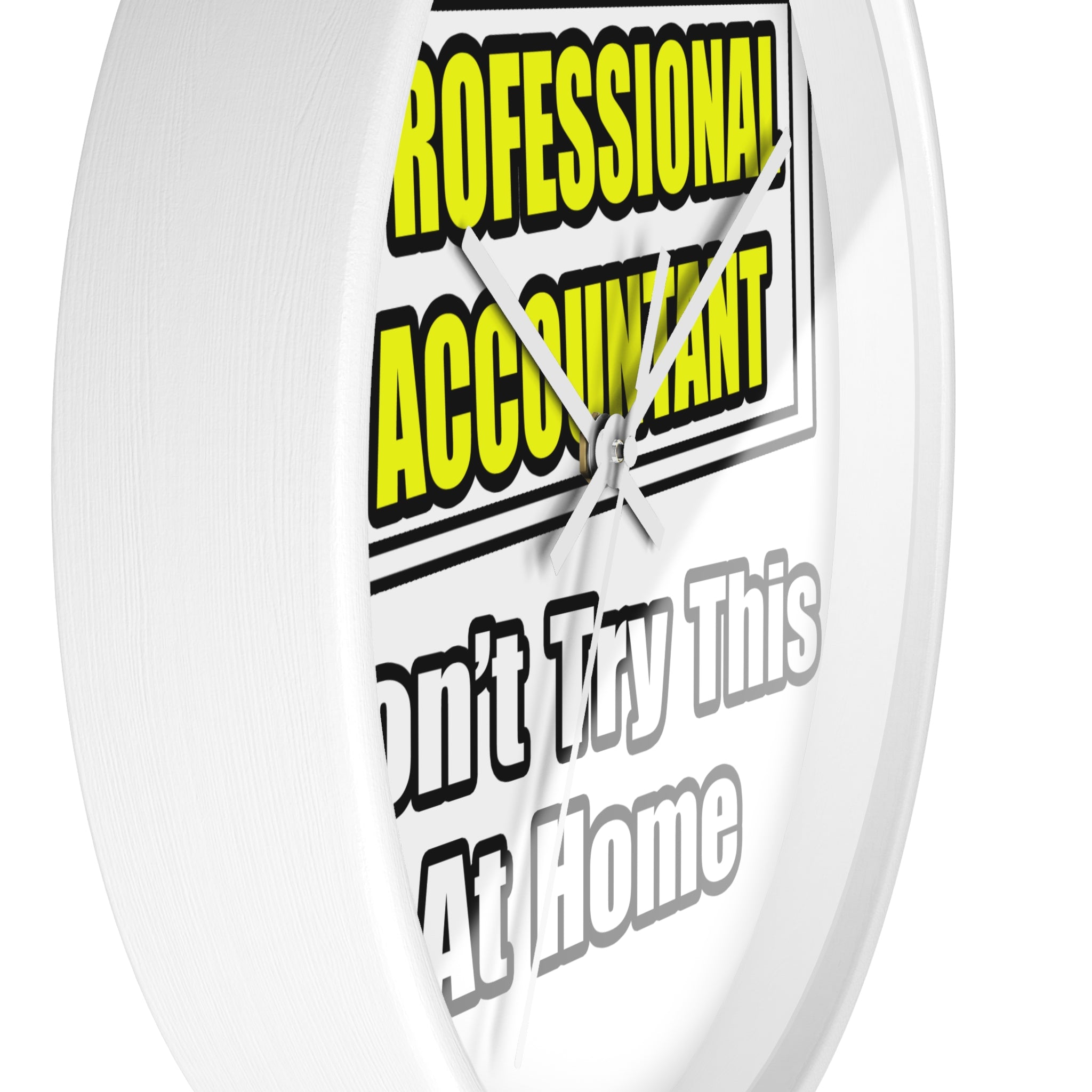 Professional Accountant...Don't Try This At Home - Wall Clock