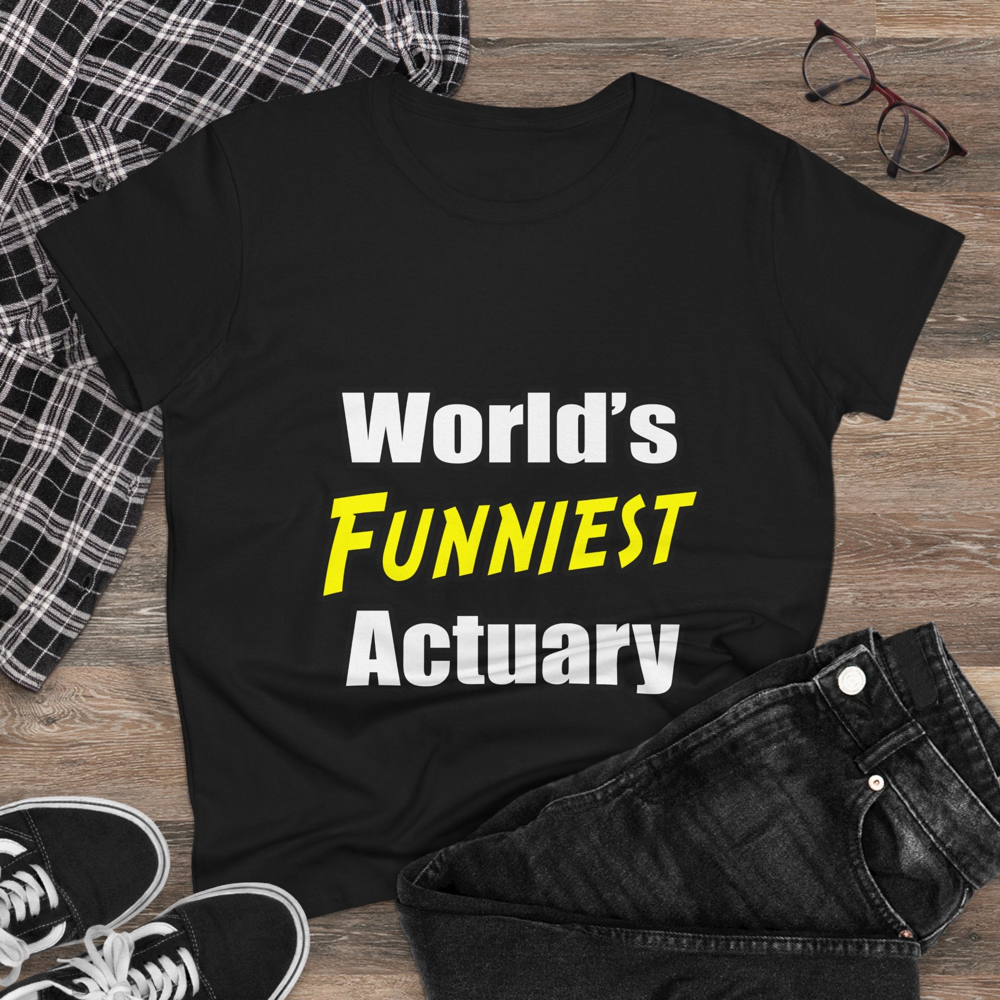 World's Funniest Actuary - Women's Midweight Cotton Tee