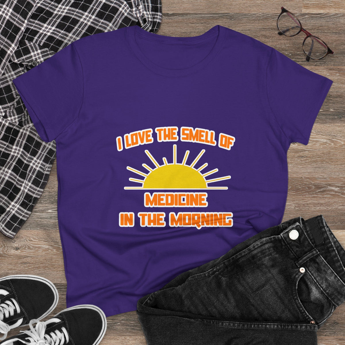Smell of Medicine in the Morning - Women's Midweight Cotton Tee