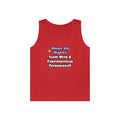 Wake Up Happy .. Sleep With Cardiovascular Tech - Unisex Heavy Cotton Tank Top