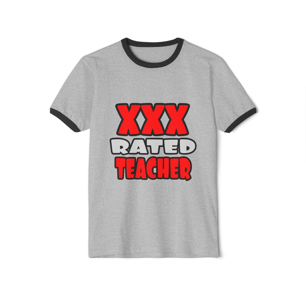 XXX Rated Teacher - Unisex Cotton Ringer T-Shirt