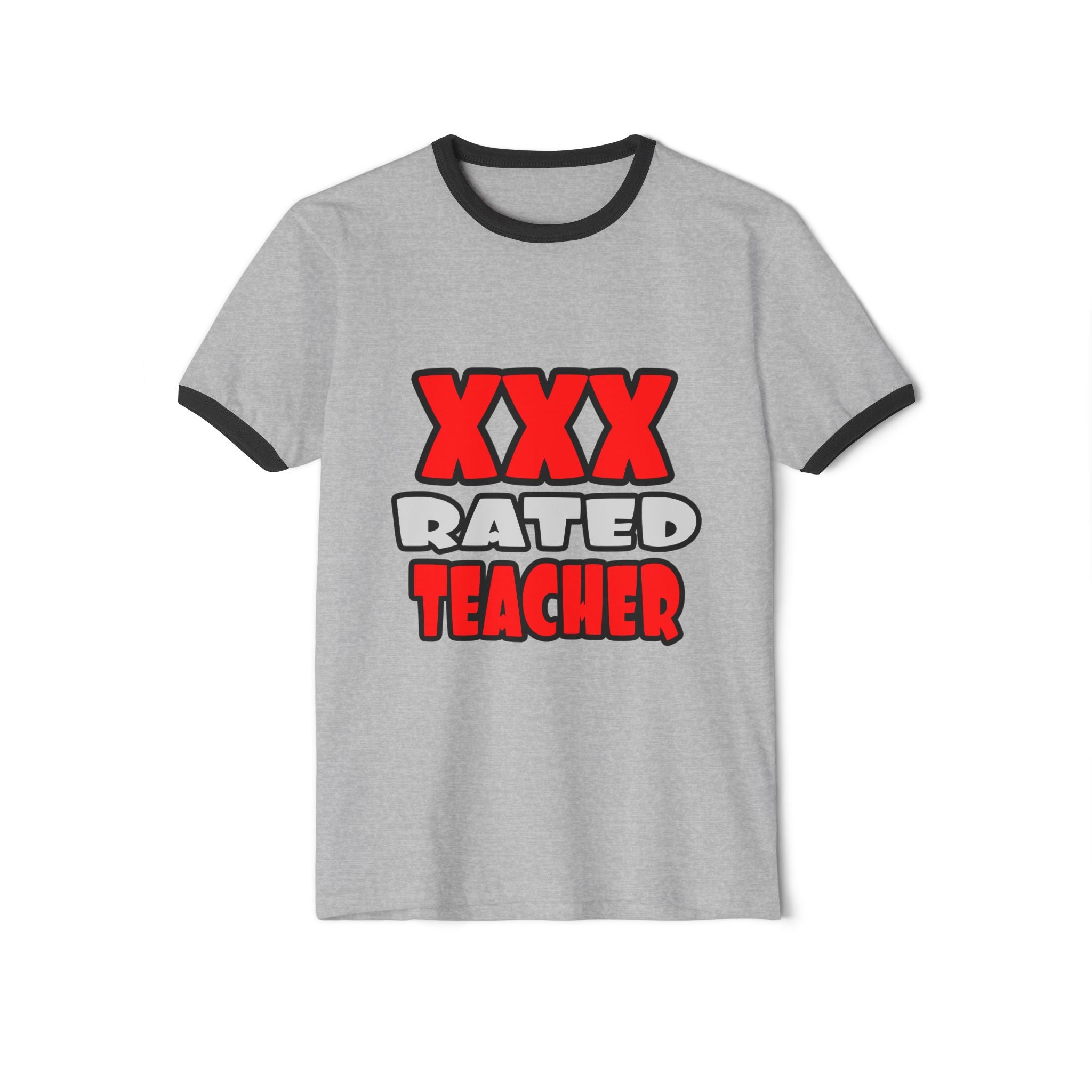 XXX Rated Teacher - Unisex Cotton Ringer T-Shirt