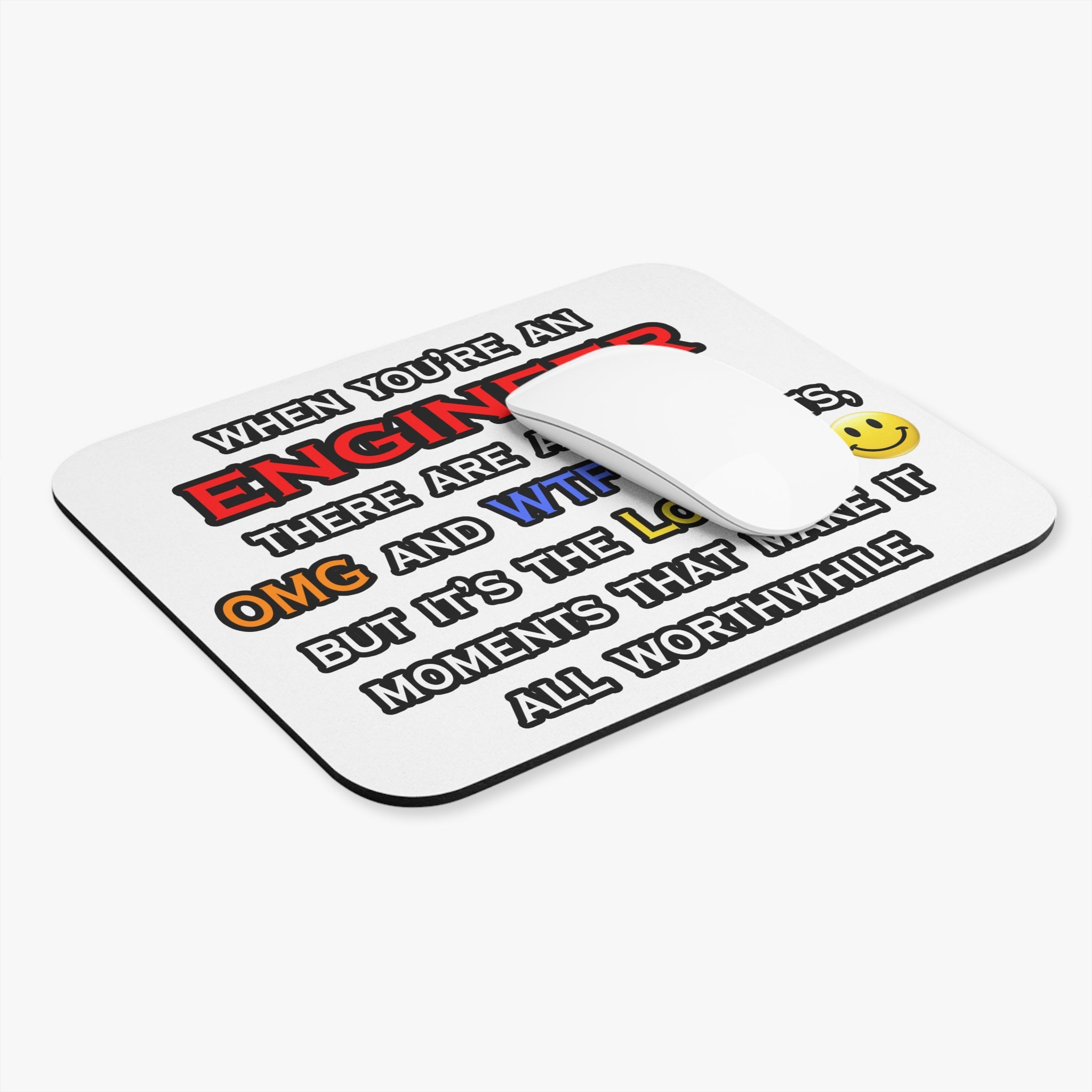 Engineer ... OMG WTF LOL - Mouse Pad (Rectangle)