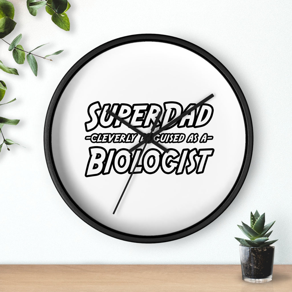 SuperDad Biologist - Wall Clock
