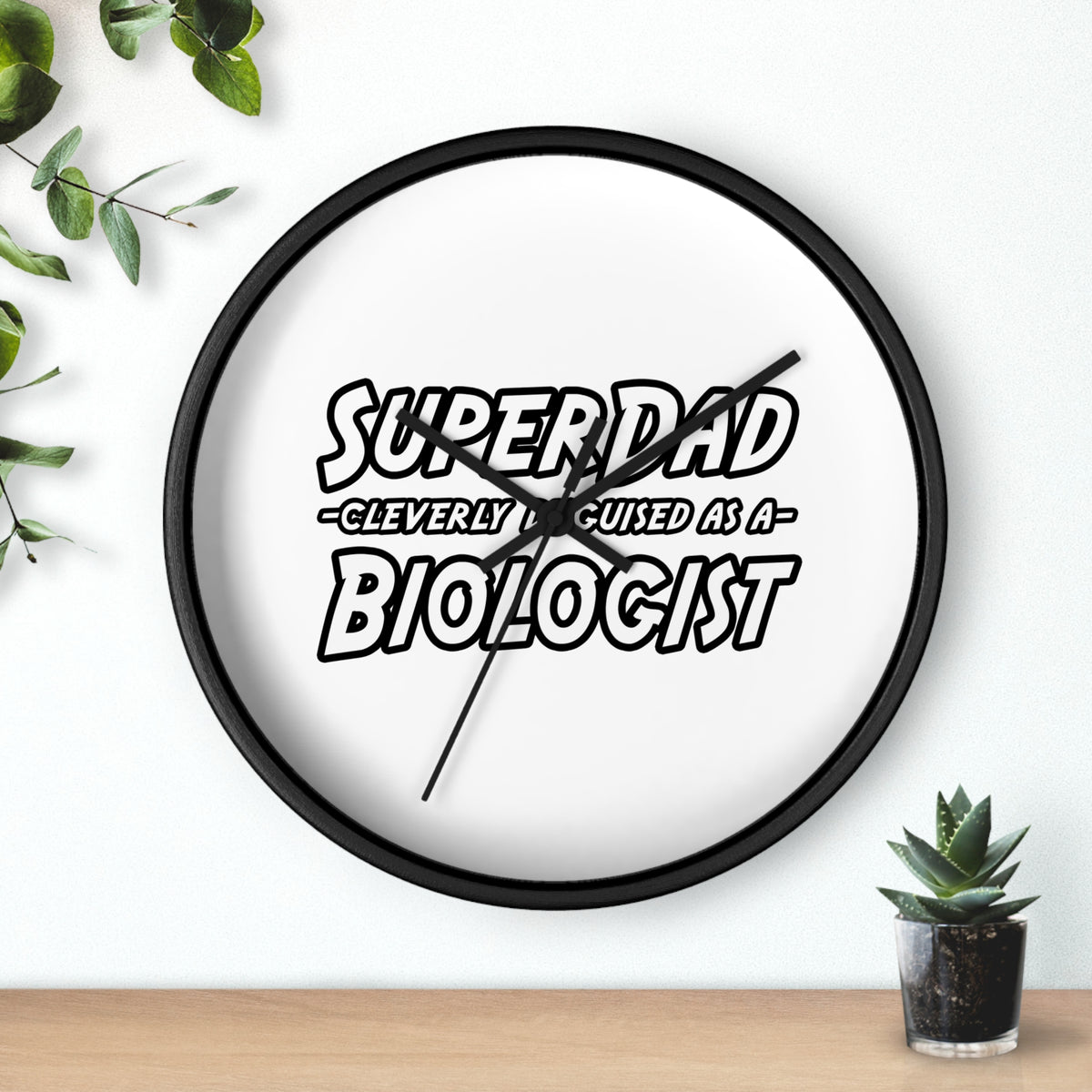 SuperDad Biologist - Wall Clock