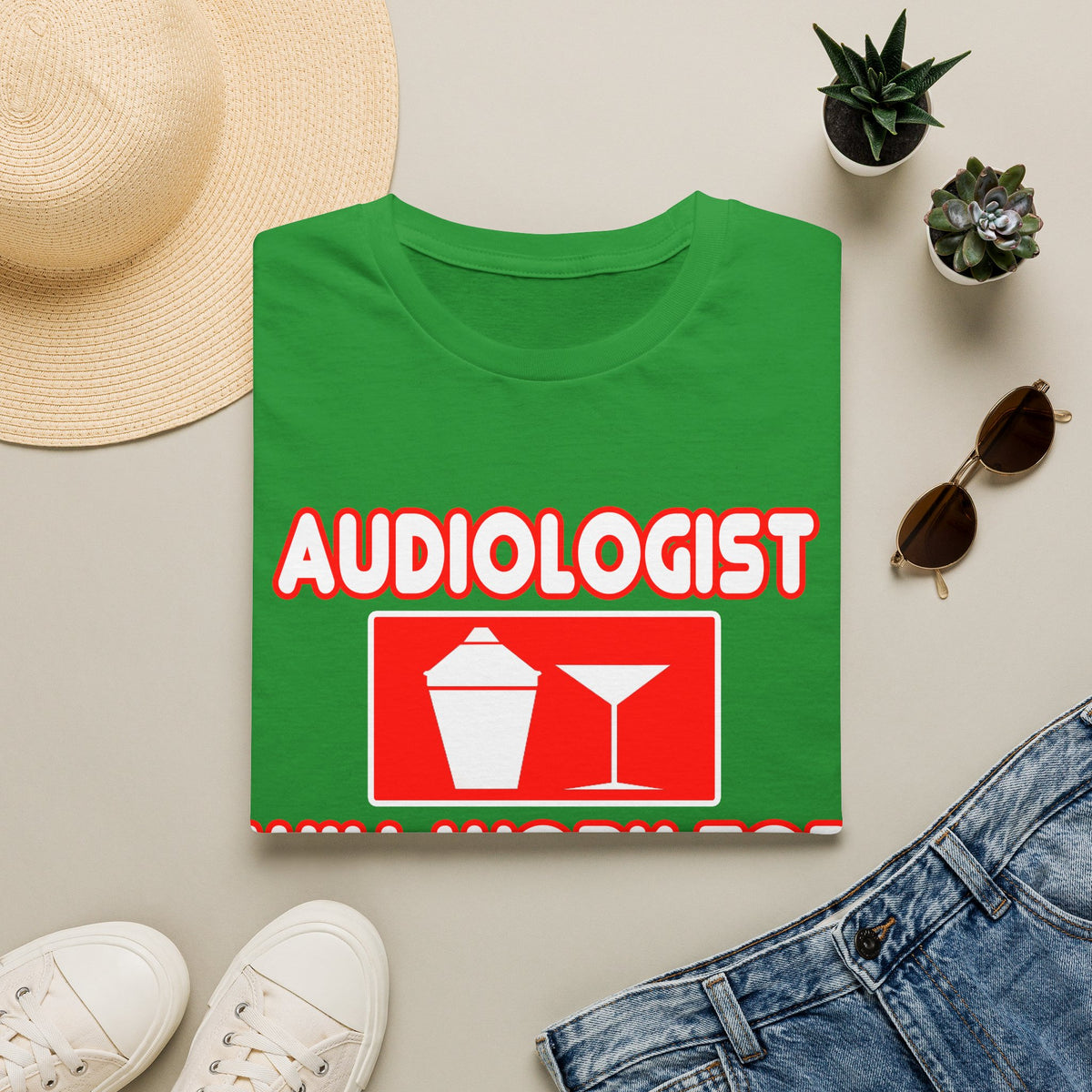 Audiologist ... Will Work For Cocktails - Unisex Softstyle T-Shirt