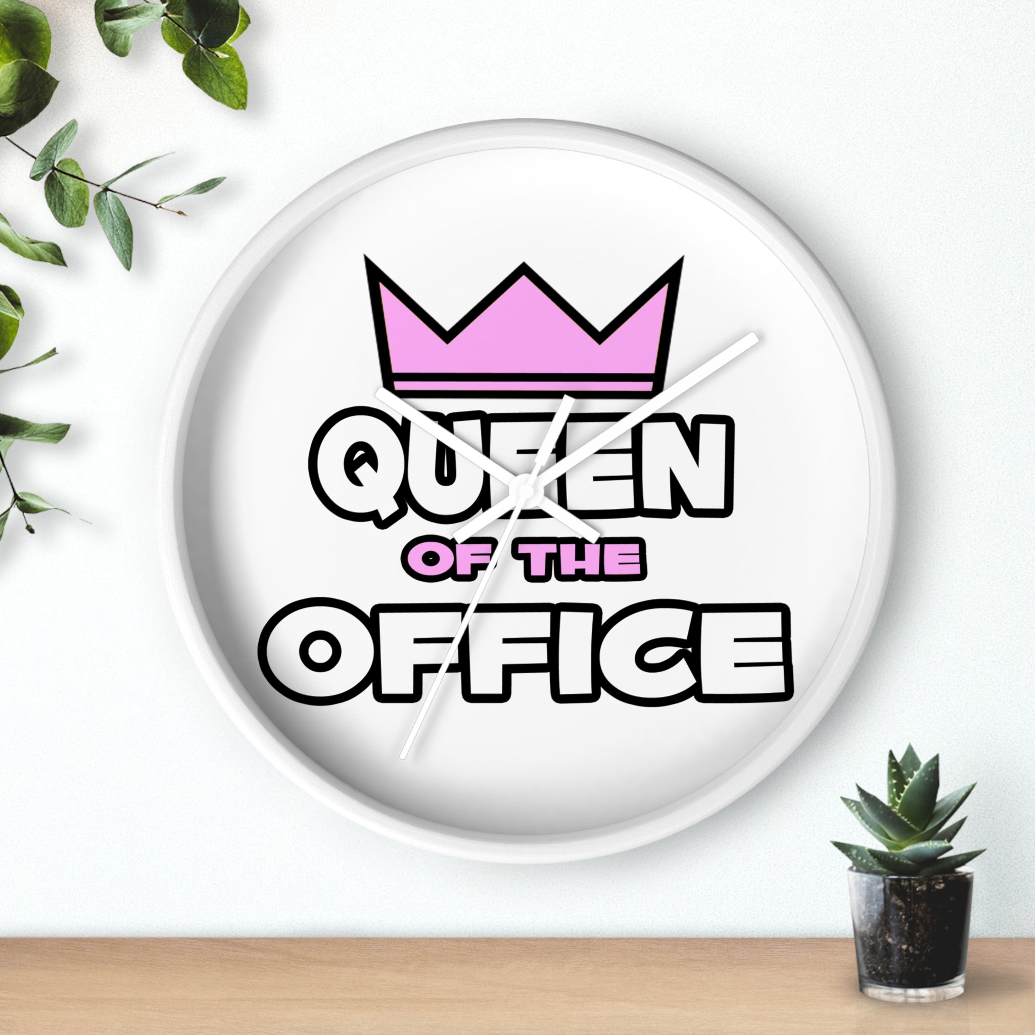 Queen of the Office - Wall Clock