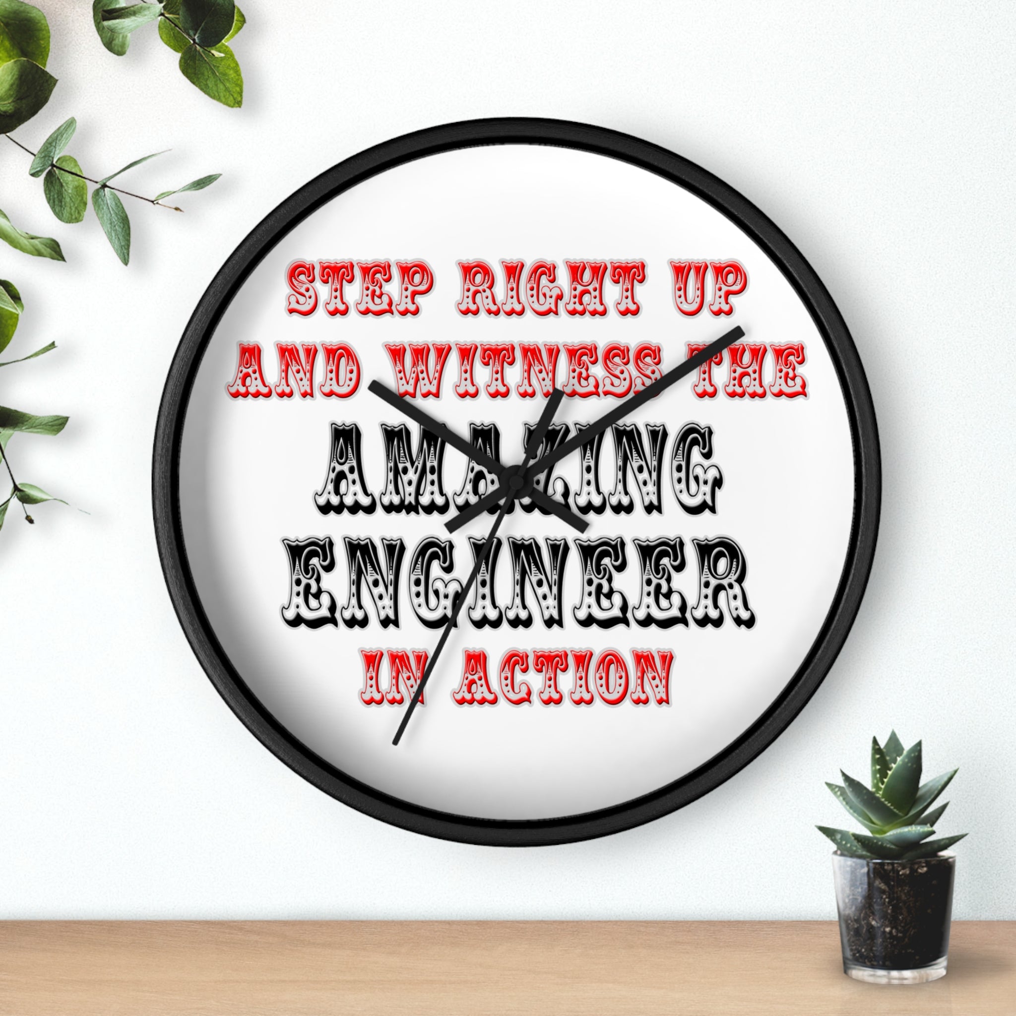 Amazing Engineer In Action - Wall Clock