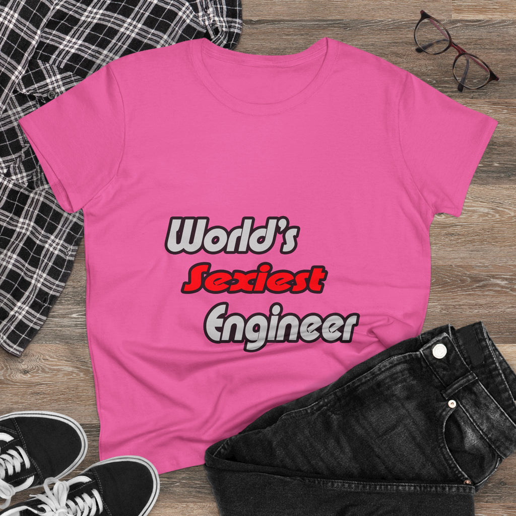 World's Sexiest Engineer - Women's Midweight Cotton Tee