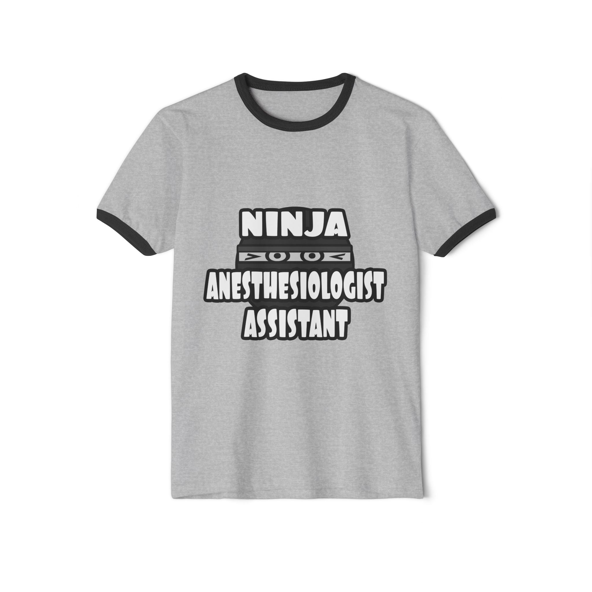 Ninja Anesthesiologist Assistant - Unisex Cotton Ringer T-Shirt