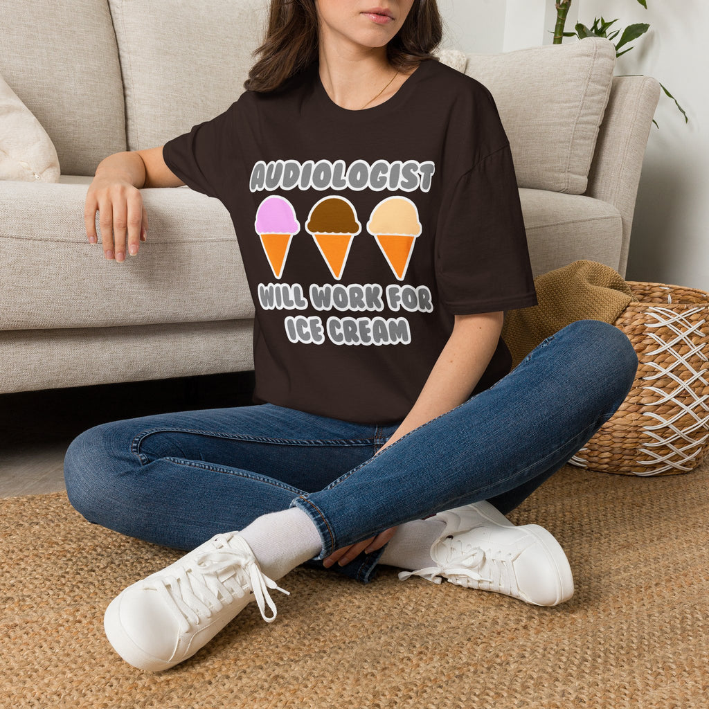 Audiologist ... Will Work For Ice Cream - Unisex Softstyle T-Shirt