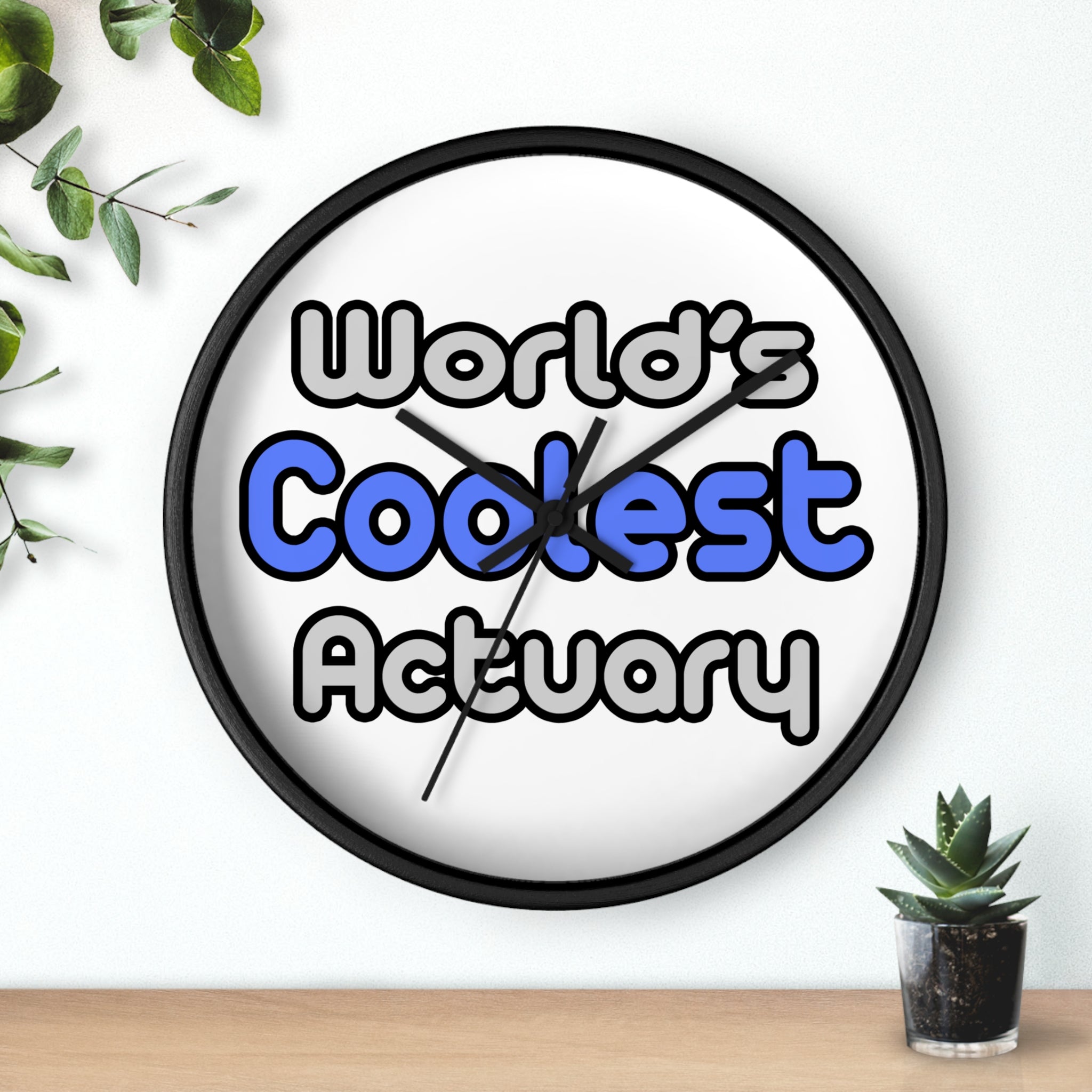 World's Coolest Actuary - Wall Clock
