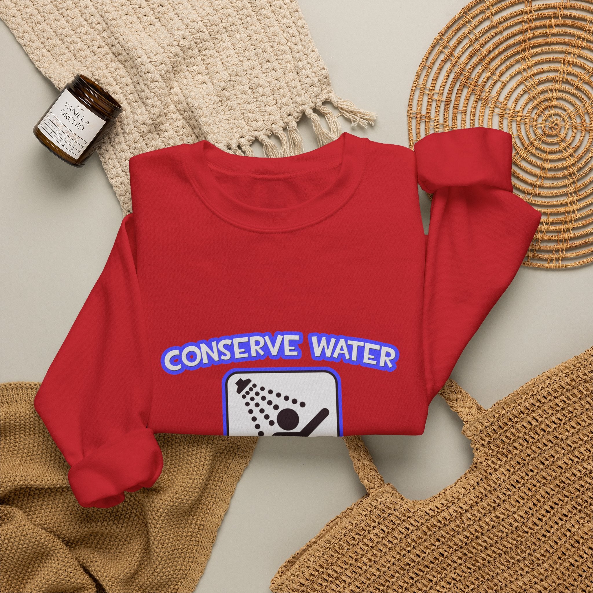 Conserve Water .. Shower With a Nurse - Unisex Heavy Blend™ Crewneck Sweatshirt