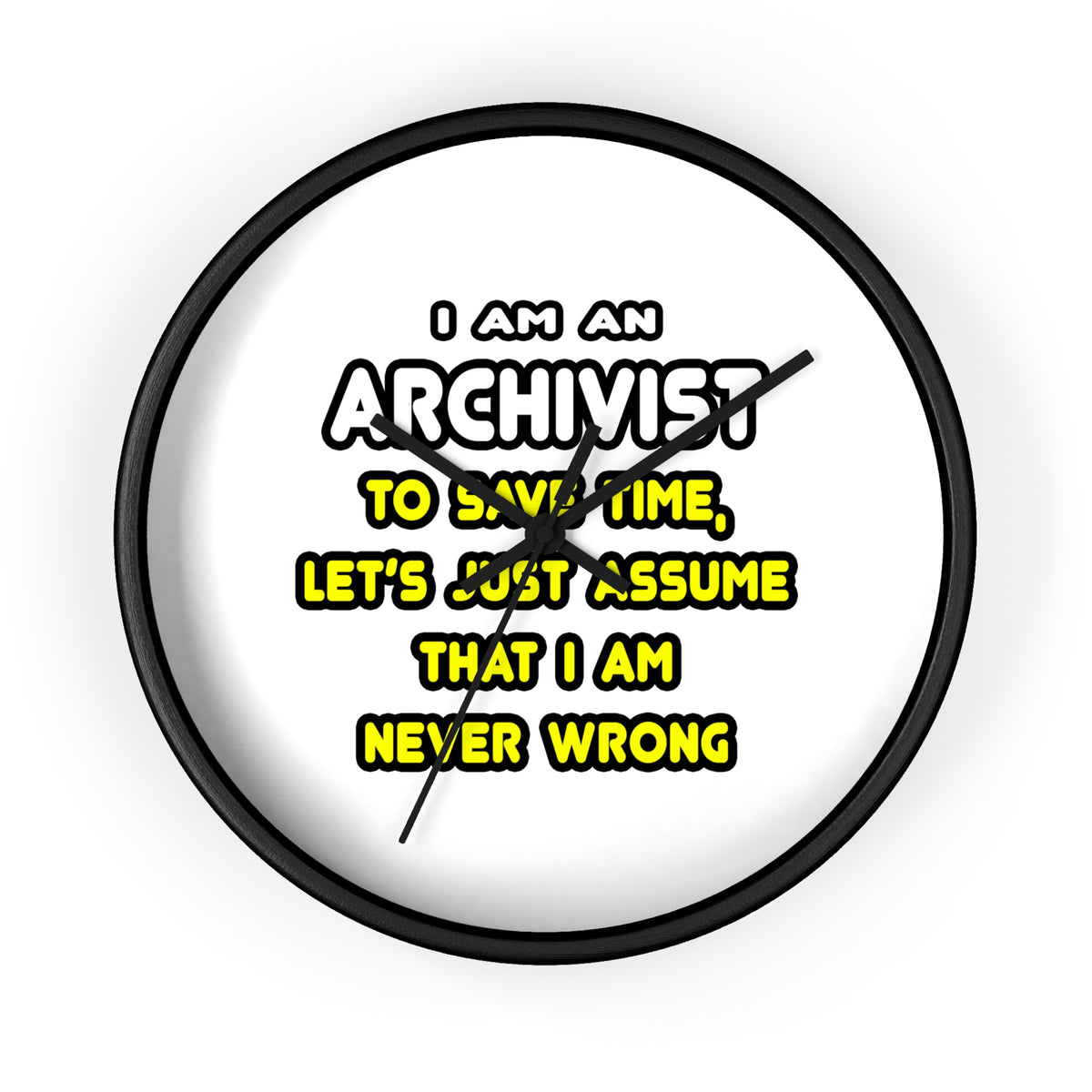 Funny Archivist T Shirts and Gifts - Wall Clock