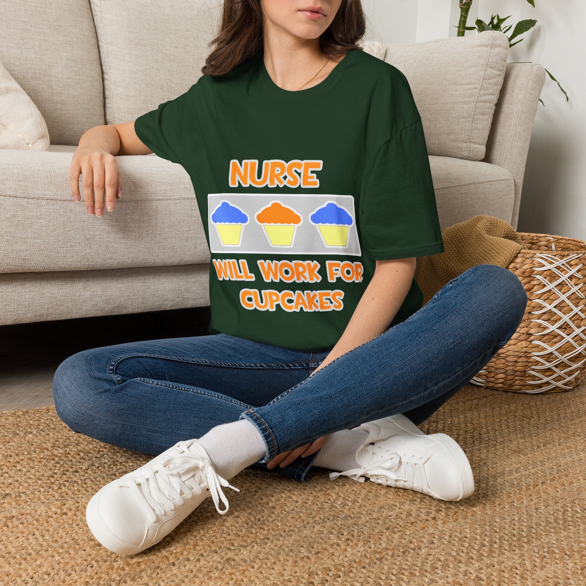 Nurse ... Will Work For Cupcakes - Unisex Softstyle T-Shirt