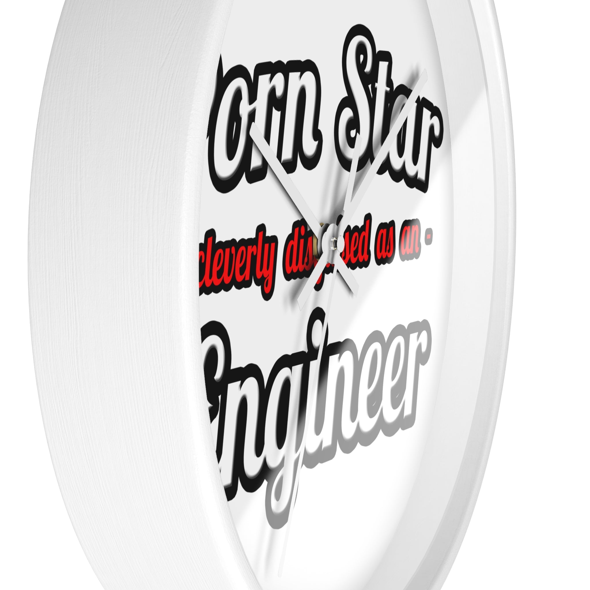 Porn Star...Engineer - Wall Clock