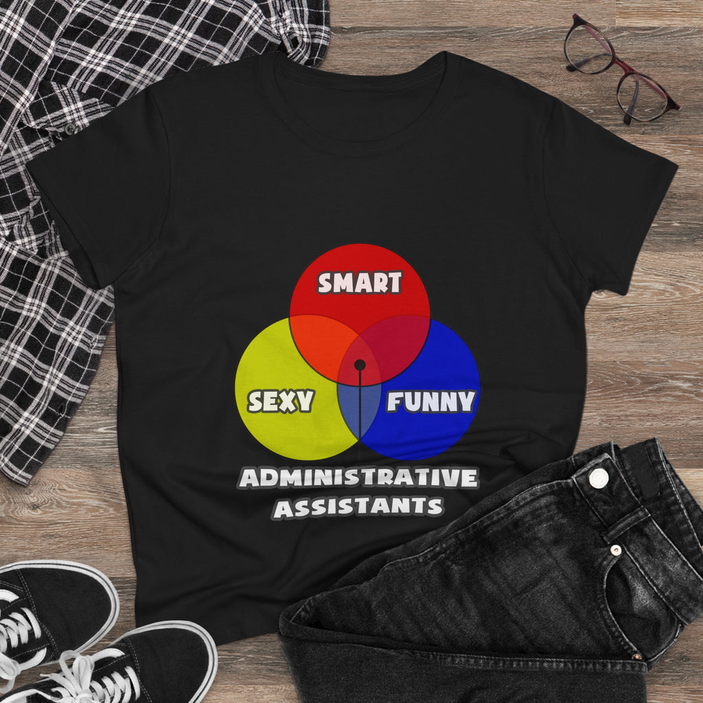 Venn Diagram .. Administrative Assistants - Women's Midweight Cotton Tee