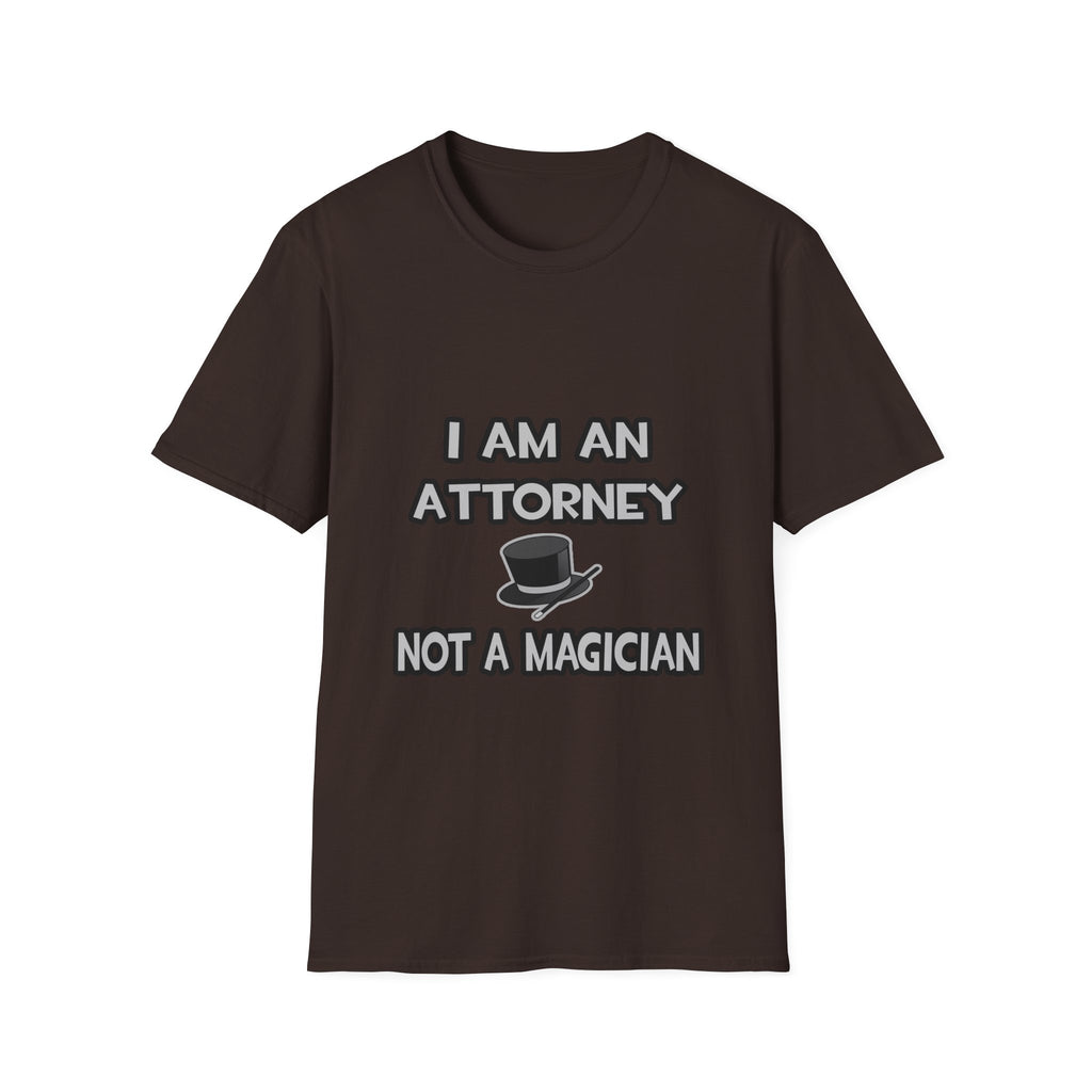 I Am An Attorney ... Not A Magician - Unisex Softstyle T-Shirt