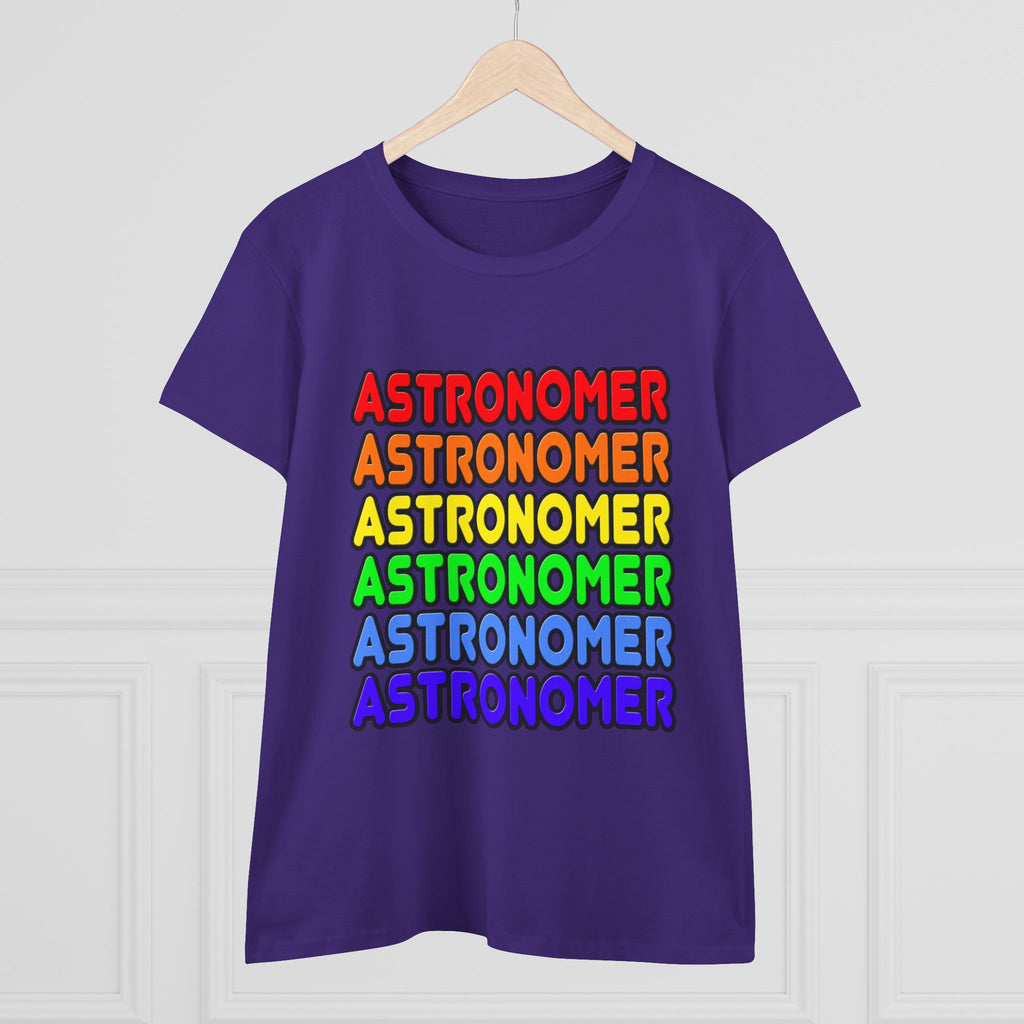 Rainbow Astronomer - Women's Midweight Cotton Tee