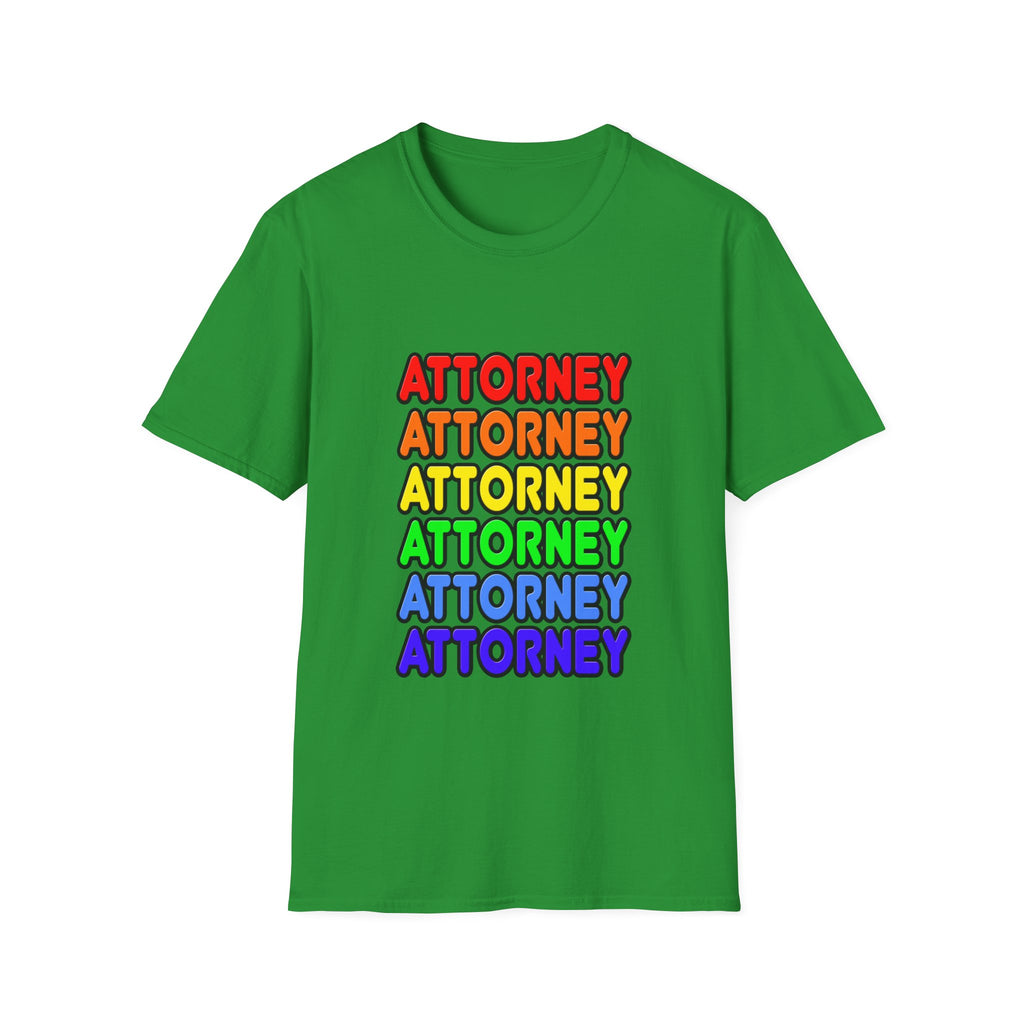 Rainbow Attorney - Unisex Softstyle T-Shirt