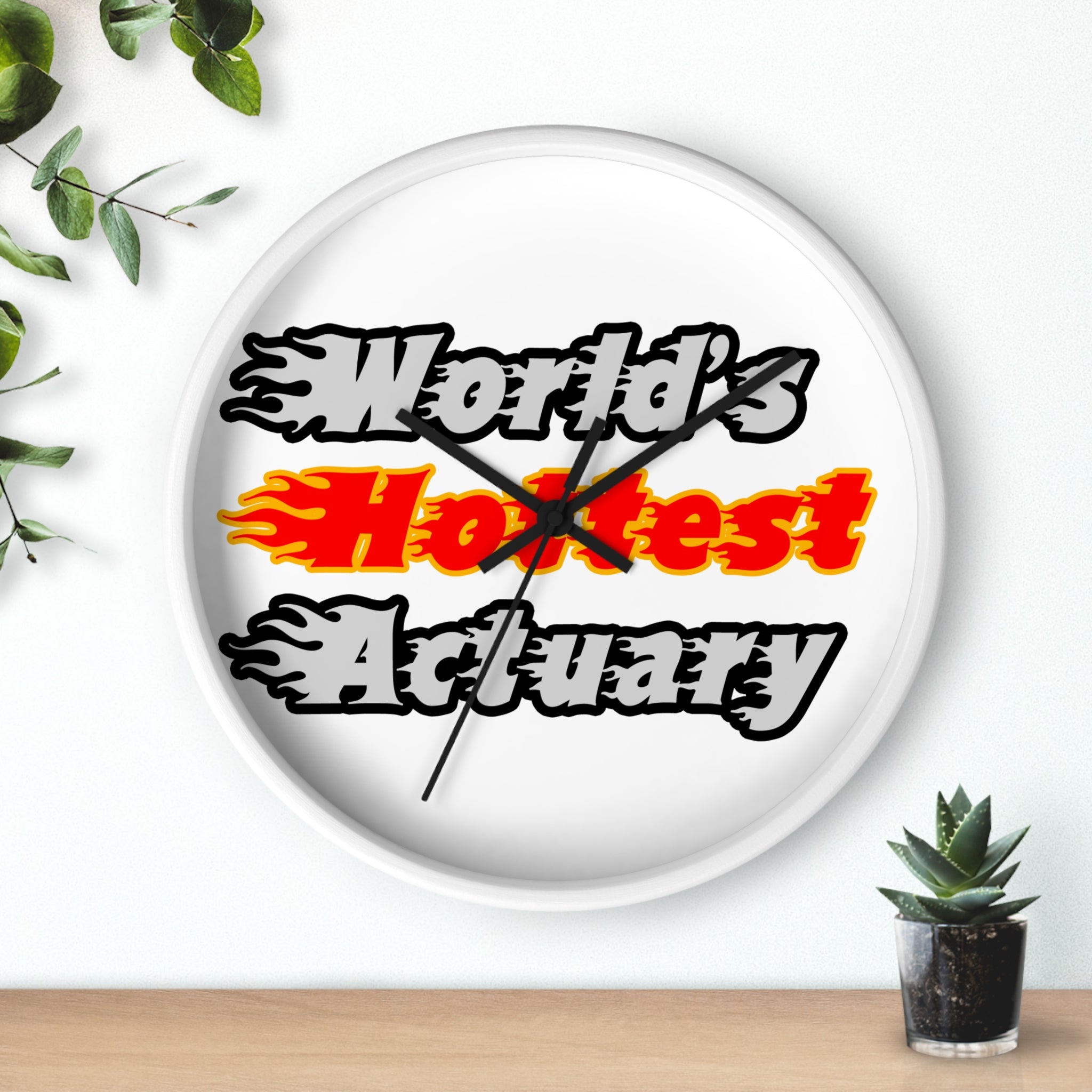 World's Hottest Actuary - Wall Clock