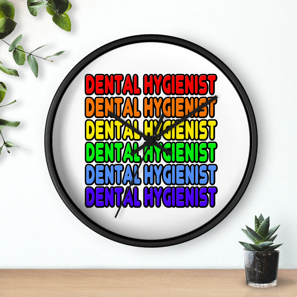 Rainbow Dental Hygienist - Wall Clock
