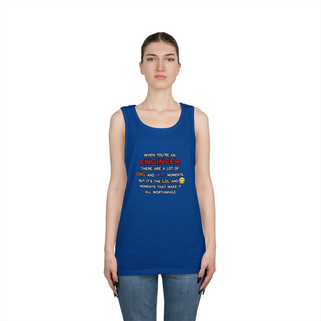 Engineer ... OMG WTF LOL - Unisex Heavy Cotton Tank Top