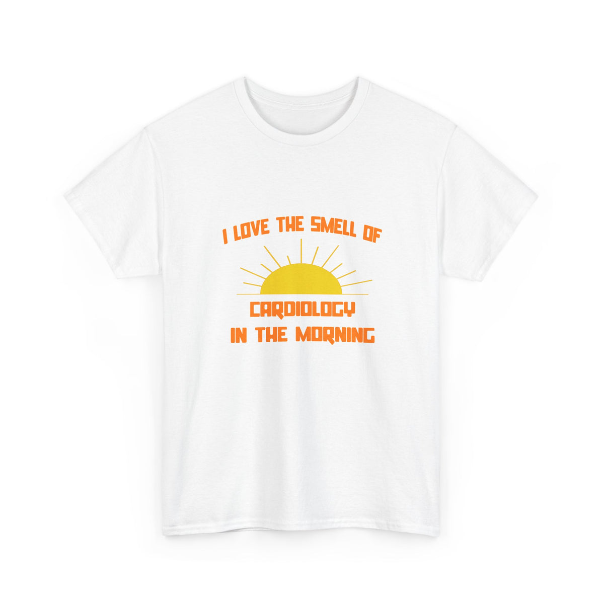 Smell of Cardiology in the Morning - Unisex Heavy Cotton Tee