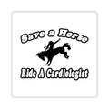 Save Horse, Ride Cardiologist - Square Stickers