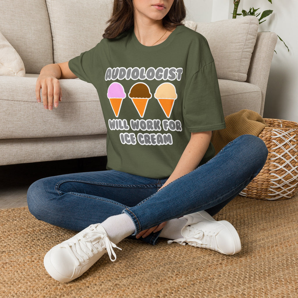 Audiologist ... Will Work For Ice Cream - Unisex Softstyle T-Shirt