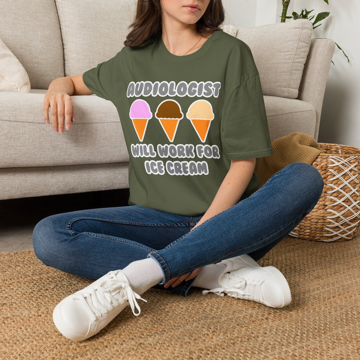 Audiologist ... Will Work For Ice Cream - Unisex Softstyle T-Shirt