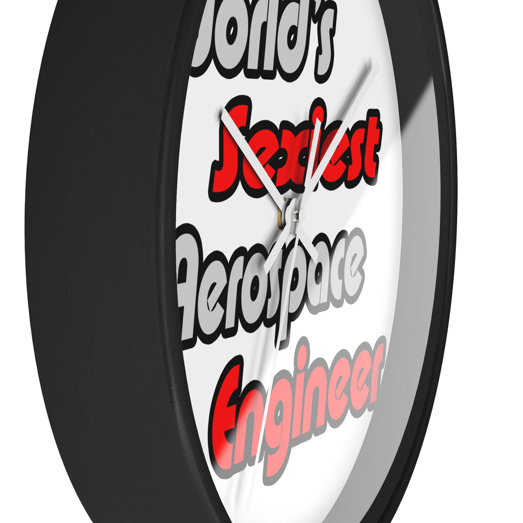 World's Sexiest Aerospace Engineer - Wall Clock