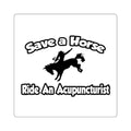 Save a Horse, Ride an Acupuncturist - Square Stickers